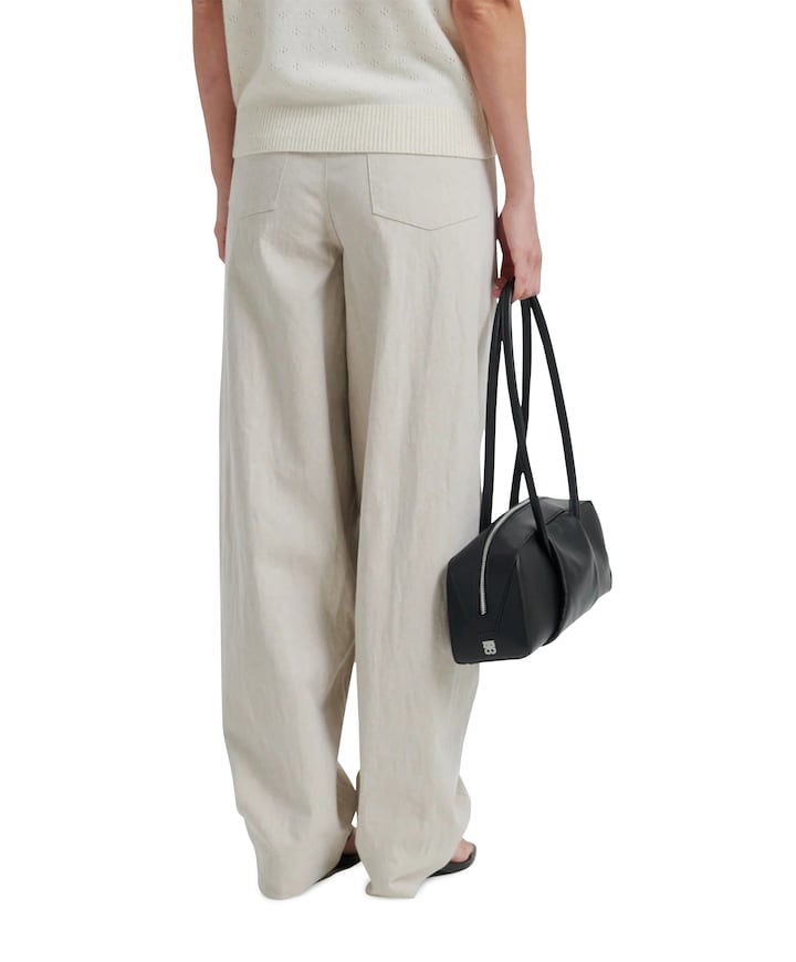 Bacoli Barrel dames broek beige