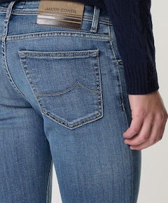Nick Slim 5 pkt heren jeans blauw