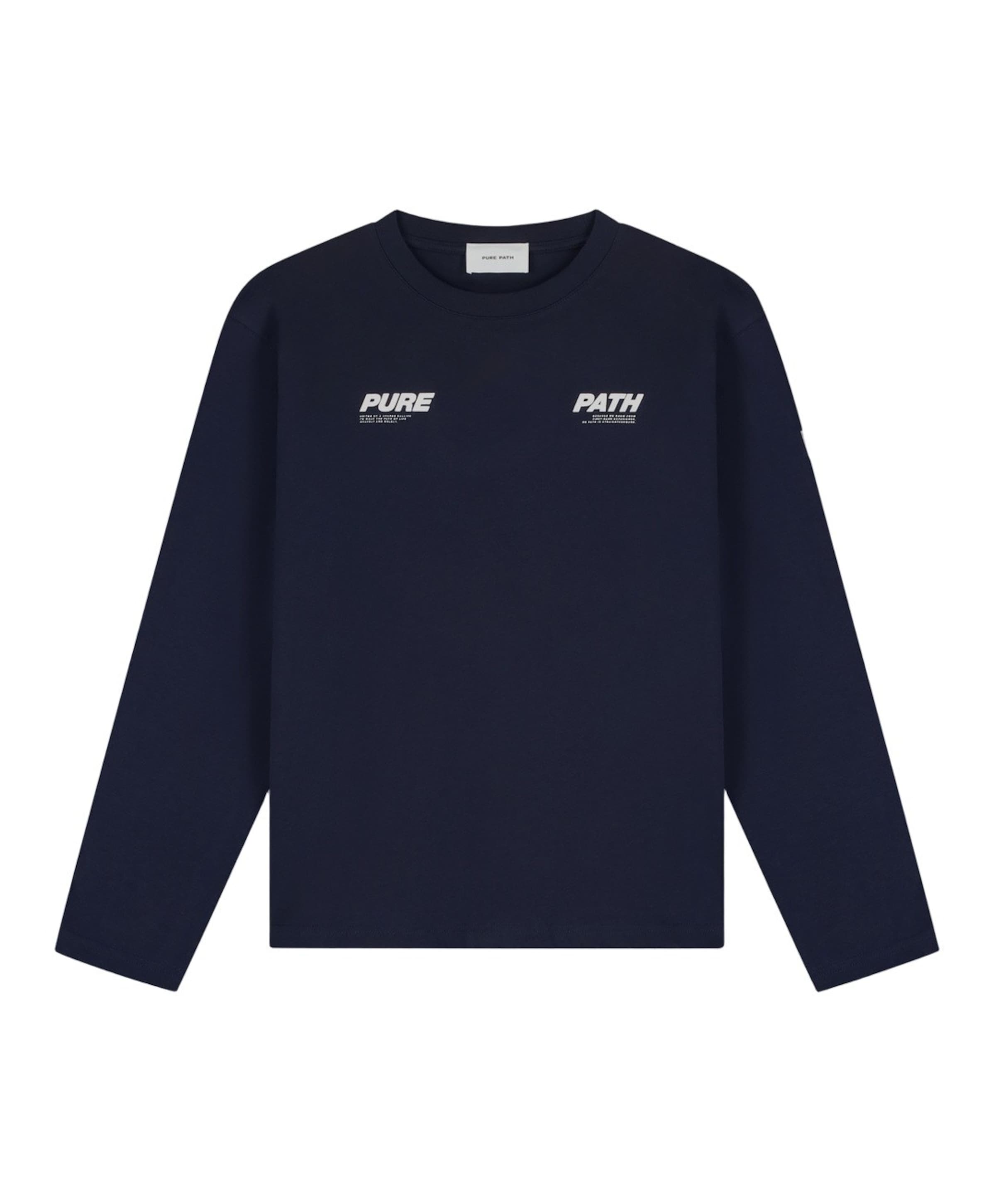 Heren longsleeve blauw