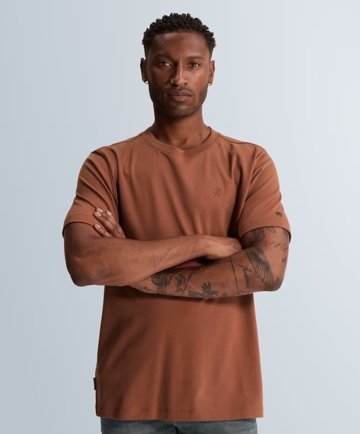 Heren T-shirt brique