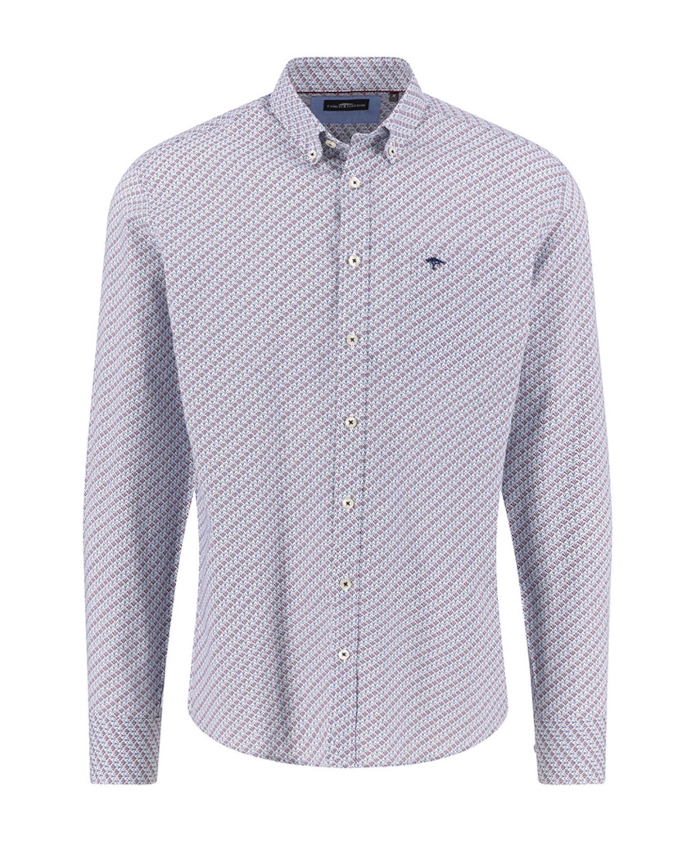 Overhemd lange mouw blauw