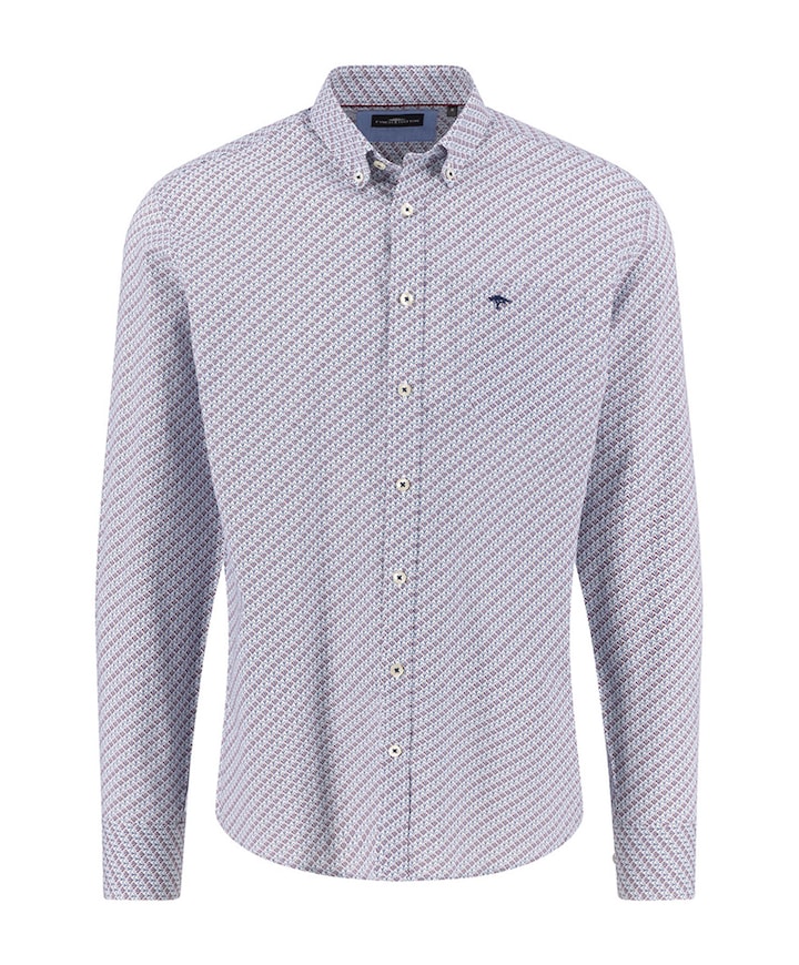 Overhemd lange mouw blauw