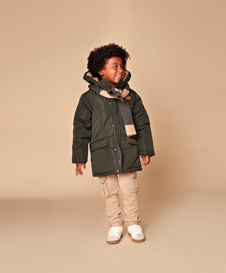 Jongens jas groen