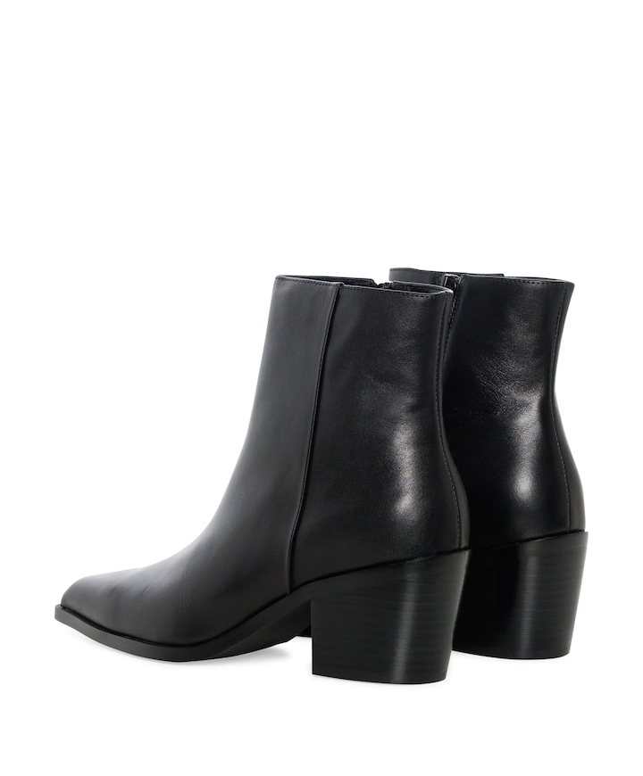 Carmen dames enkellaarzen zwart