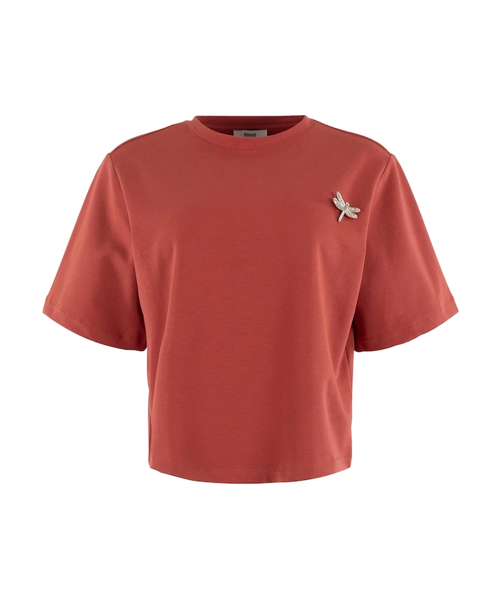 Dames T-shirt brique