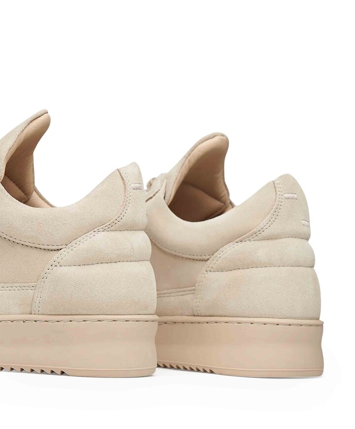 Low top suede  sneakers beige