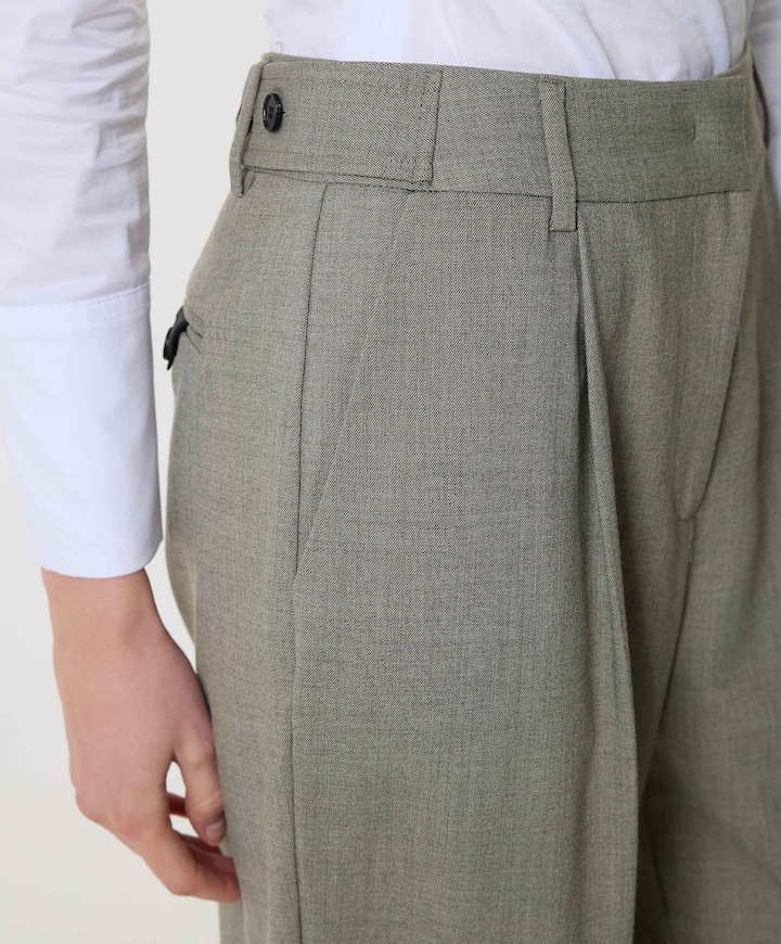 Nicole Crop Tall dames broek beige