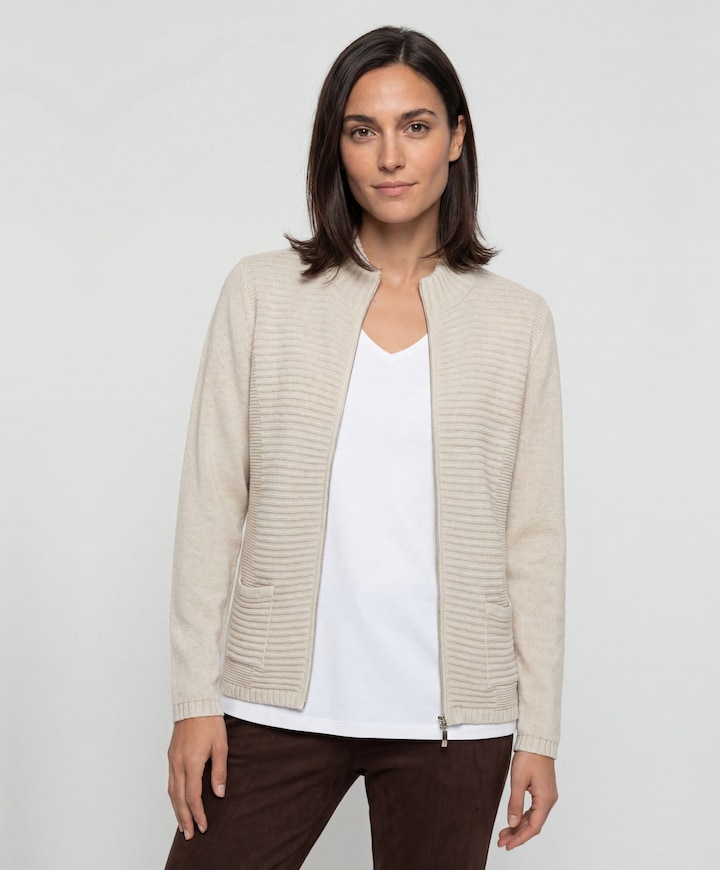 Dames vest beige