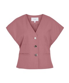Dames gilet roze