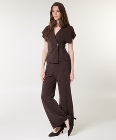 Dames vest bruin