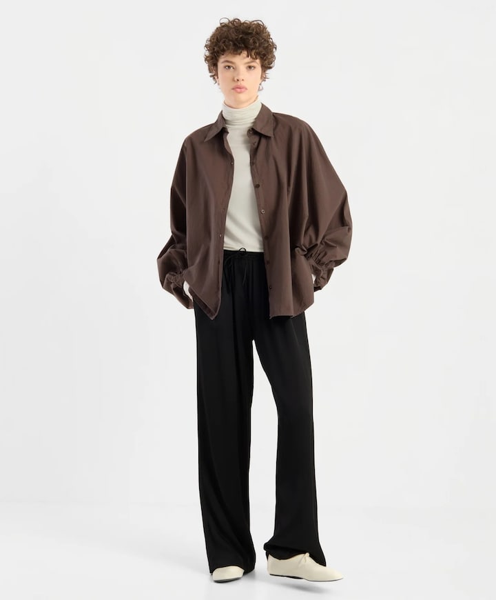 Dames blouse bruin