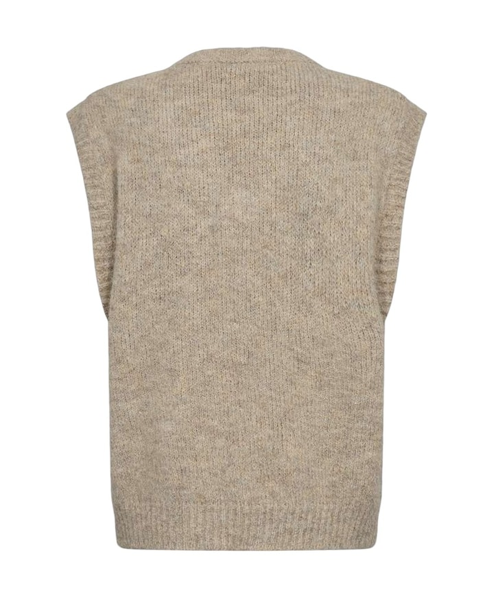 Dames gilet beige