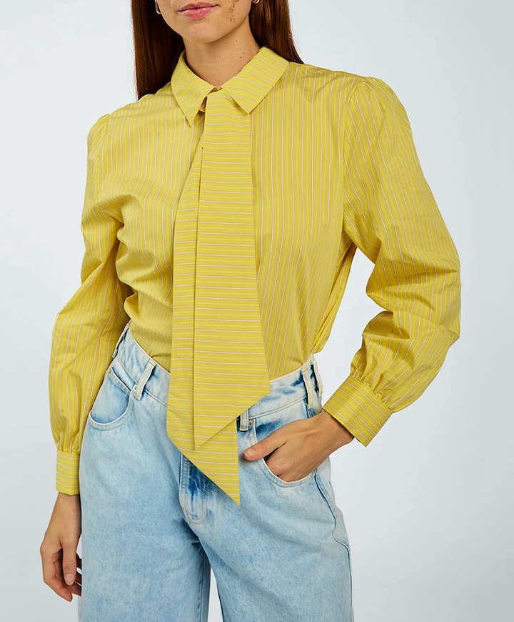 Dames blouse geel