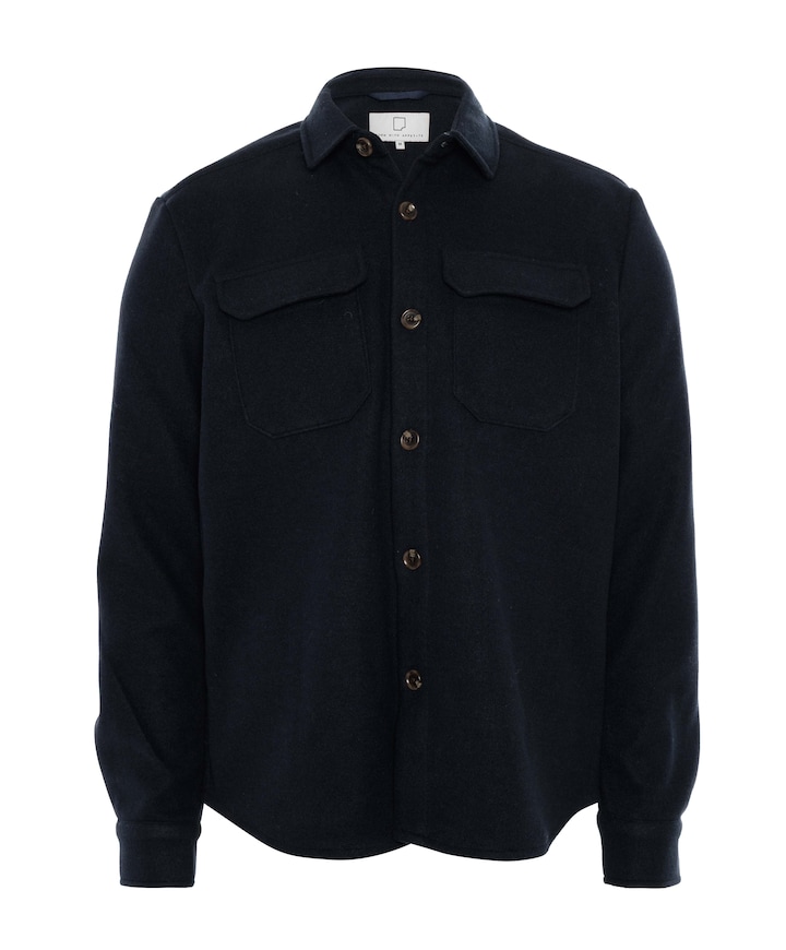 Heren overshirt blauw