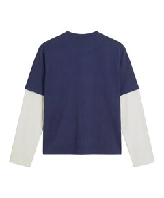 Heren longsleeve blauw