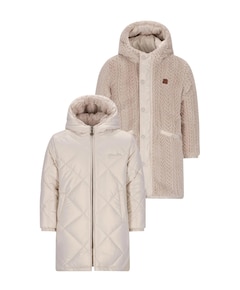 Meisjes omkeerbare jas goud