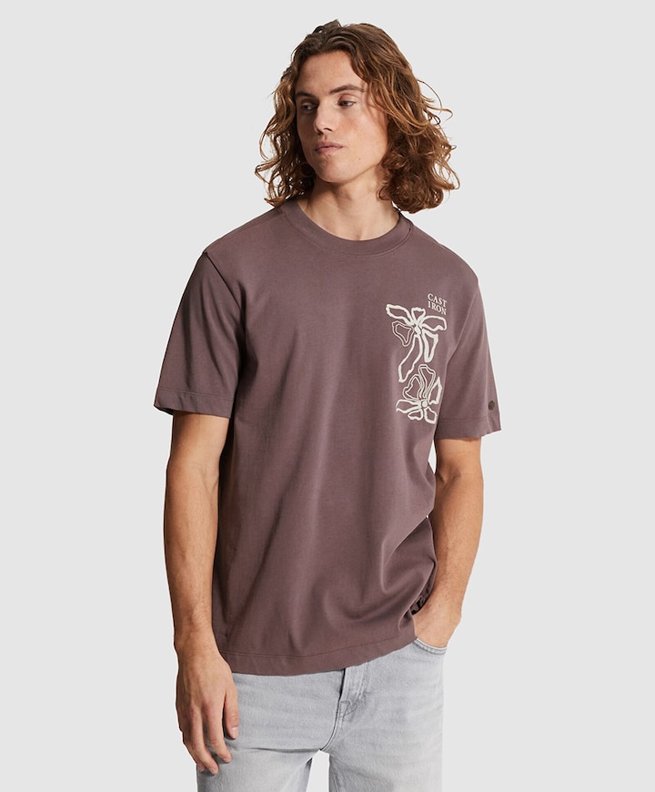 Heren T-shirt paars