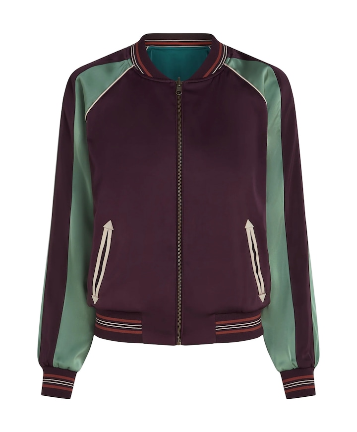Dames jas bordeaux