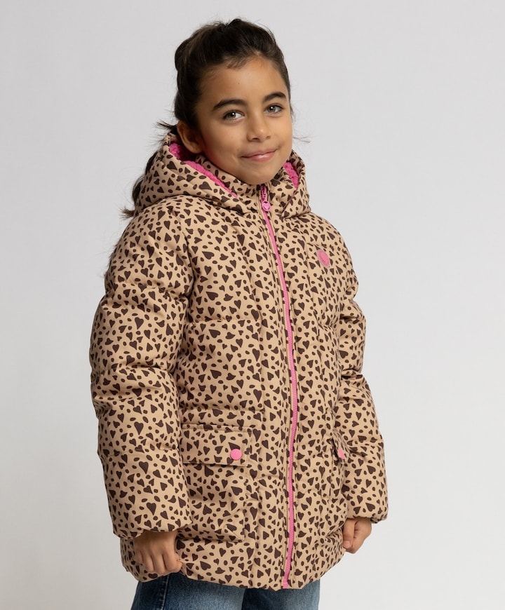 Meisjes jas bruin