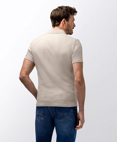 Heren polo beige