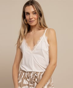 Dames top ecru