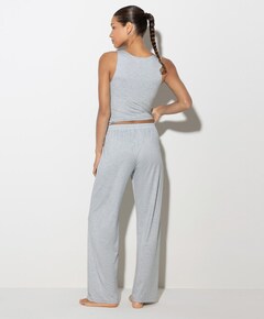 Dames pyjamabroek grijs