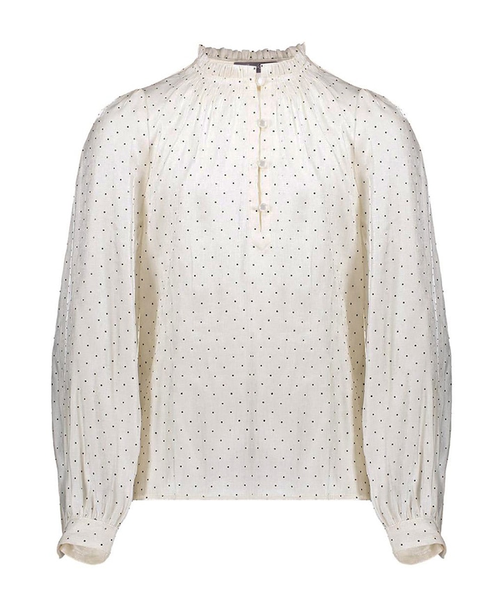 Blouse lange mouw ecru