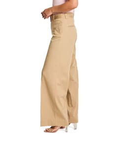 Cloe (Belt) - Cotton Tencel - 444 - dames broek beige