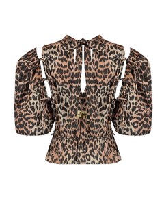 Dames blouse bruin