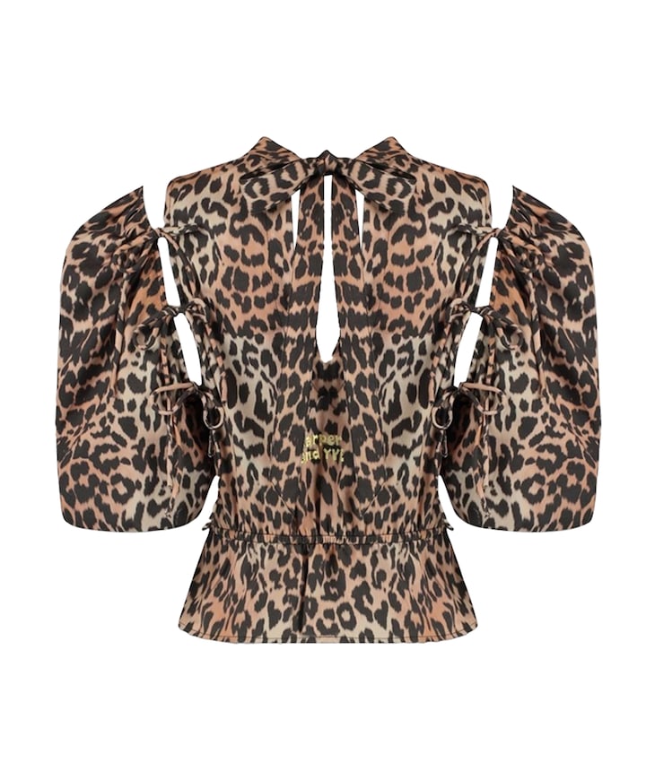 Dames blouse bruin