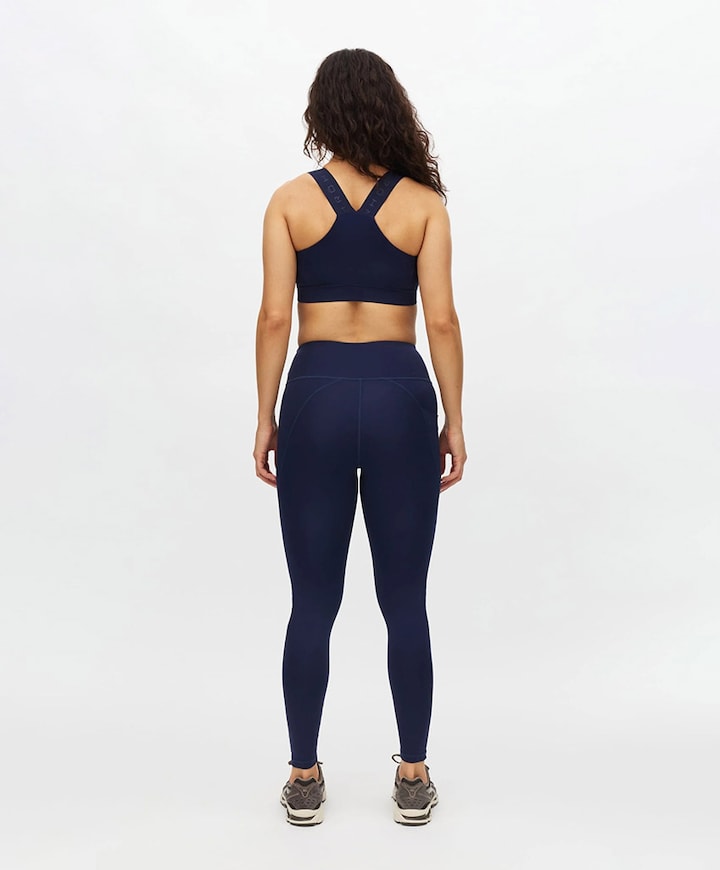 Flattering High Waist Tights dames tight blauw