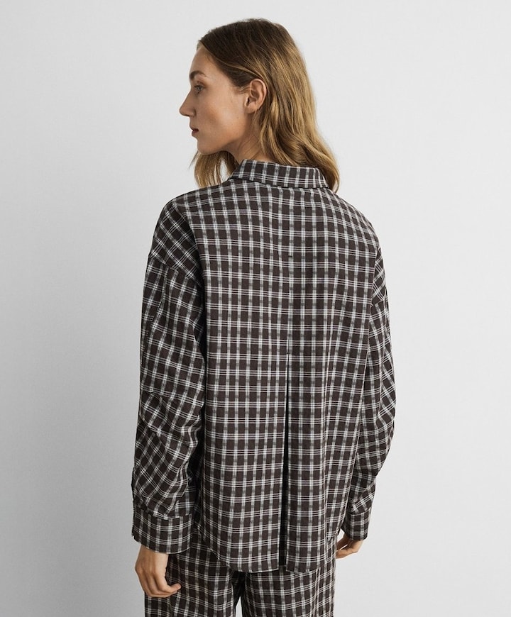 Dames blouse bruin