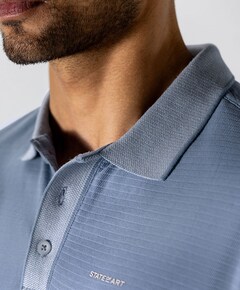 Heren polo blauw