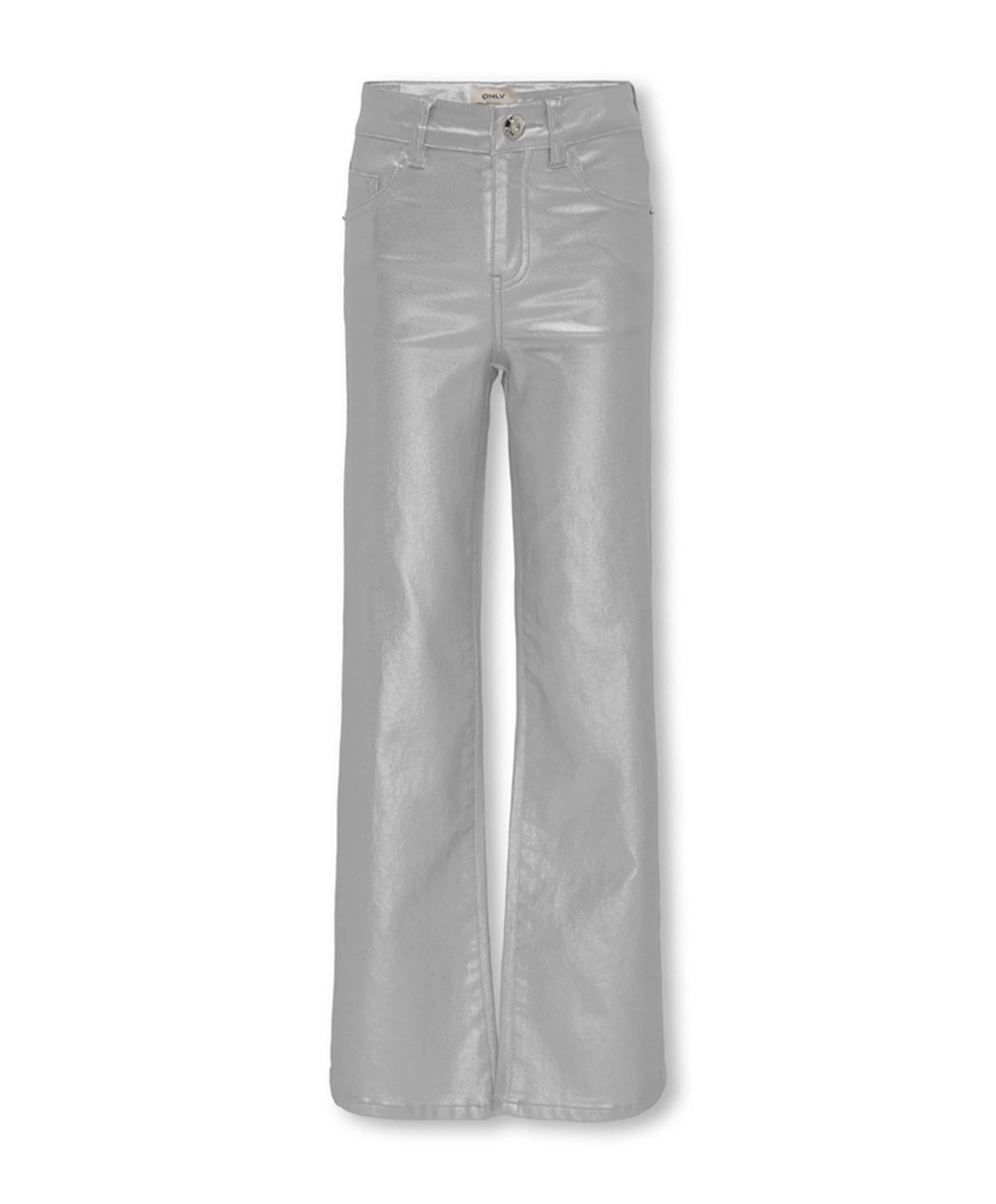 KOGJUICY WIDE METAL COATED broek zilver