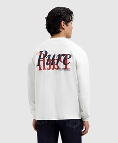 Heren longsleeve ecru