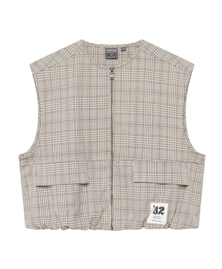 Meisjes gilet bruin
