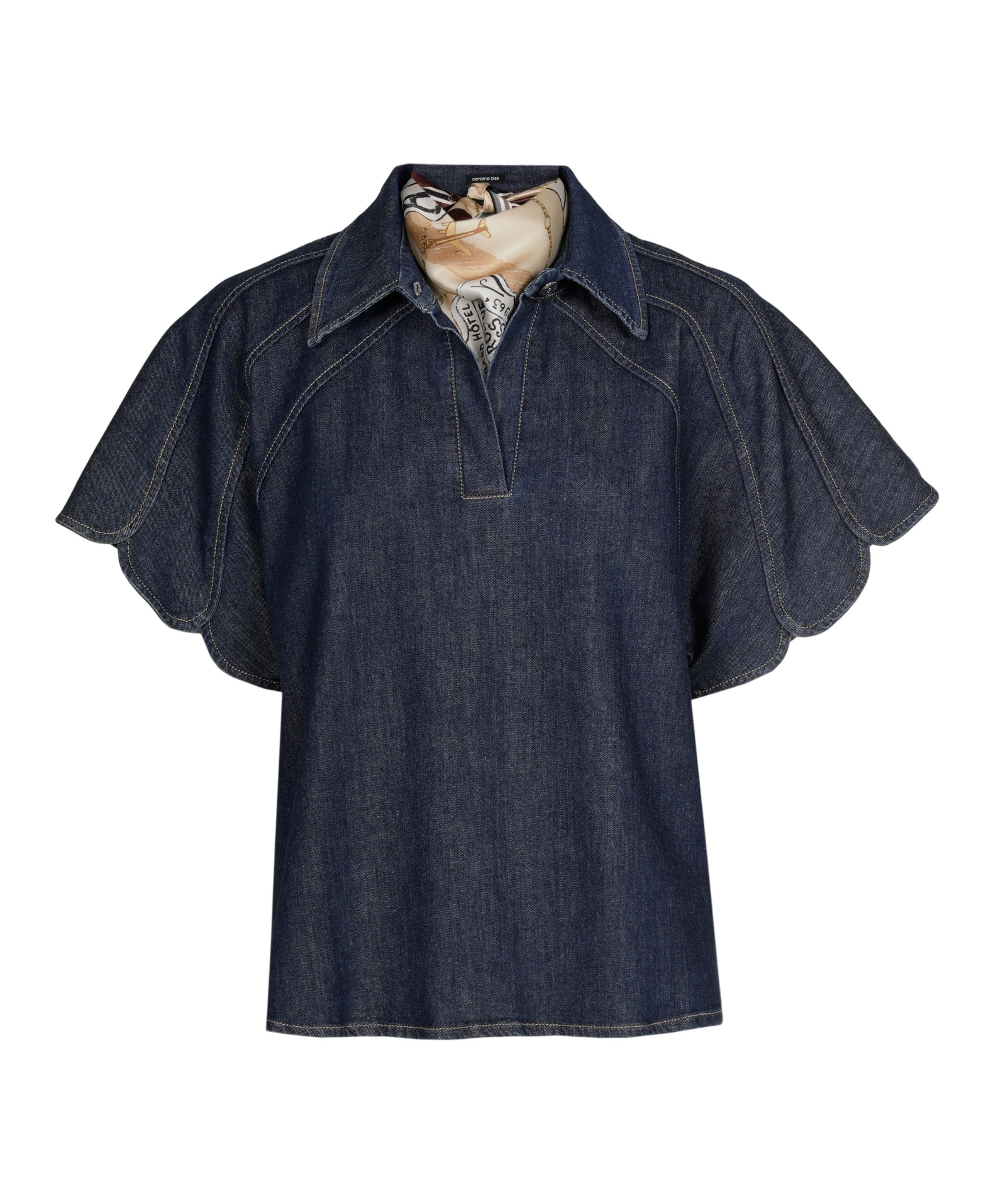 Dames blouse blauw