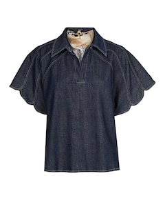 Dames blouse blauw