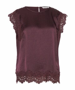 Dames top bordeaux