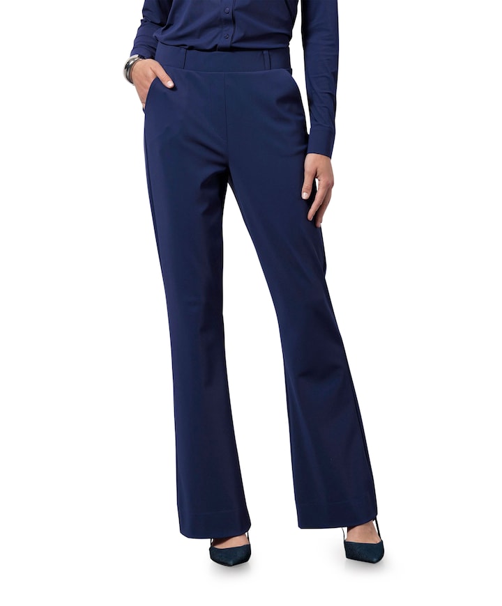 Flair bonded broek blauw