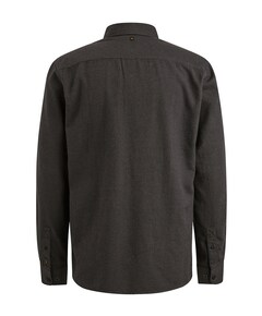 Heren overhemd lange mouw grijs