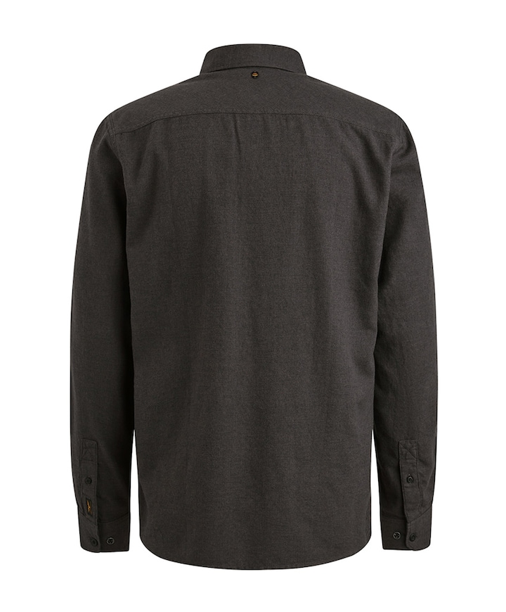 Heren overhemd lange mouw grijs