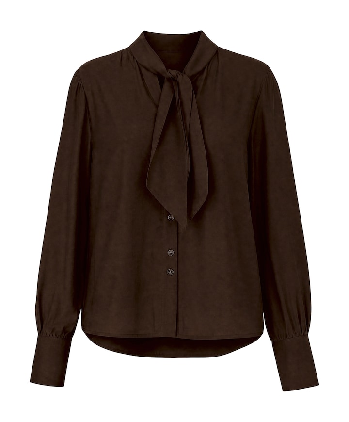 Dames blouse bruin