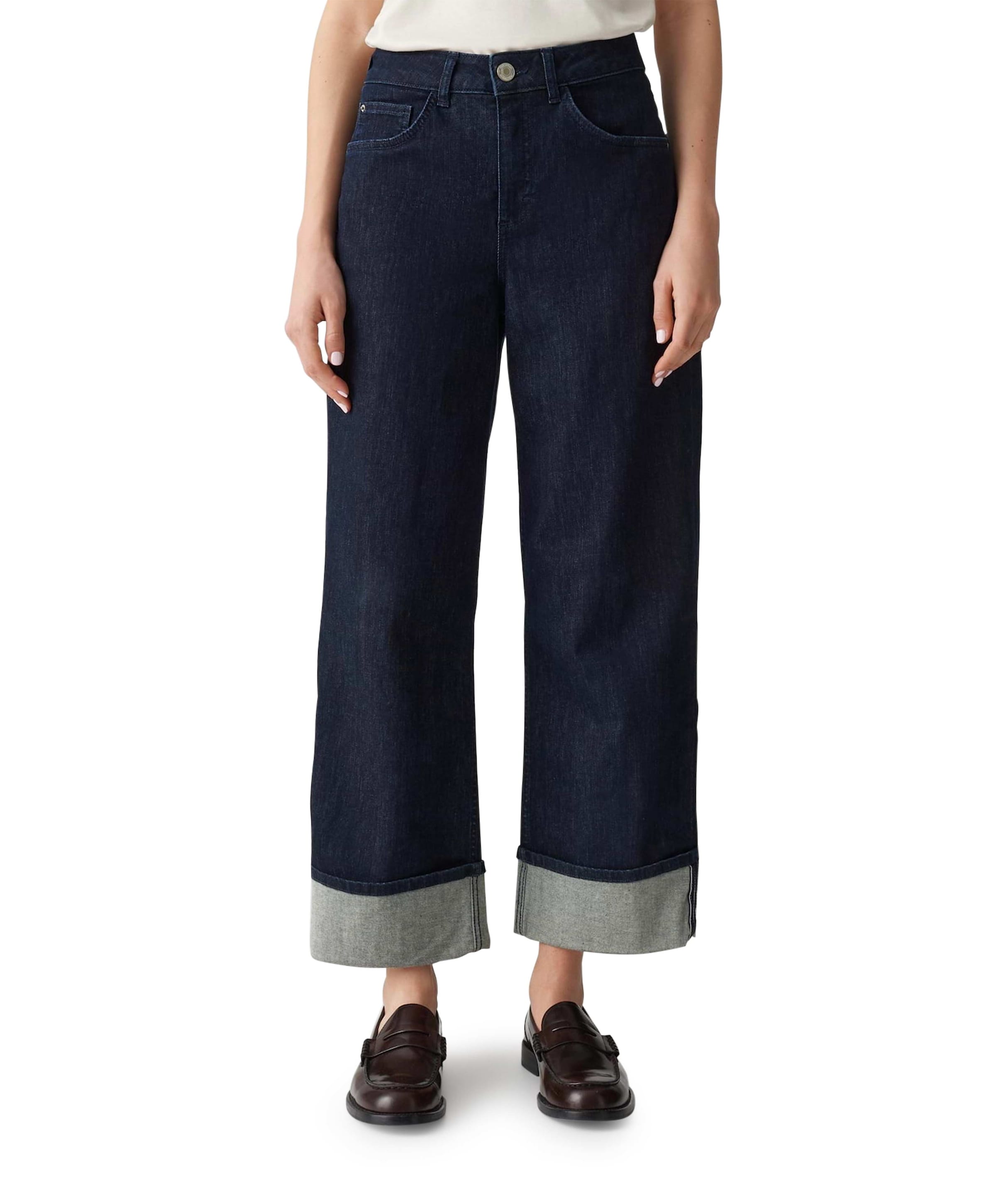 Miva turn up jeans blauw