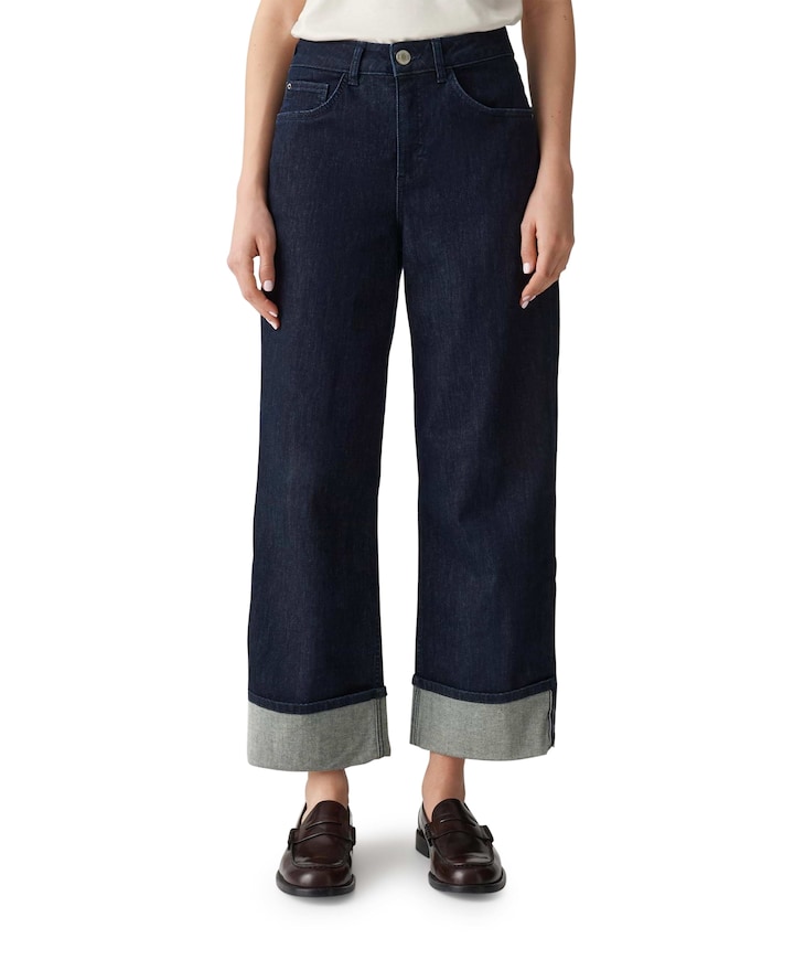 Miva turn up jeans blauw