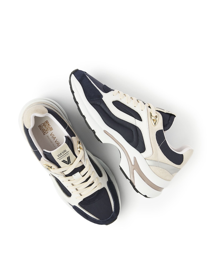 Vesper Macey dames sneakers blauw