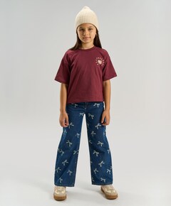Meisjes T-shirt bordeaux