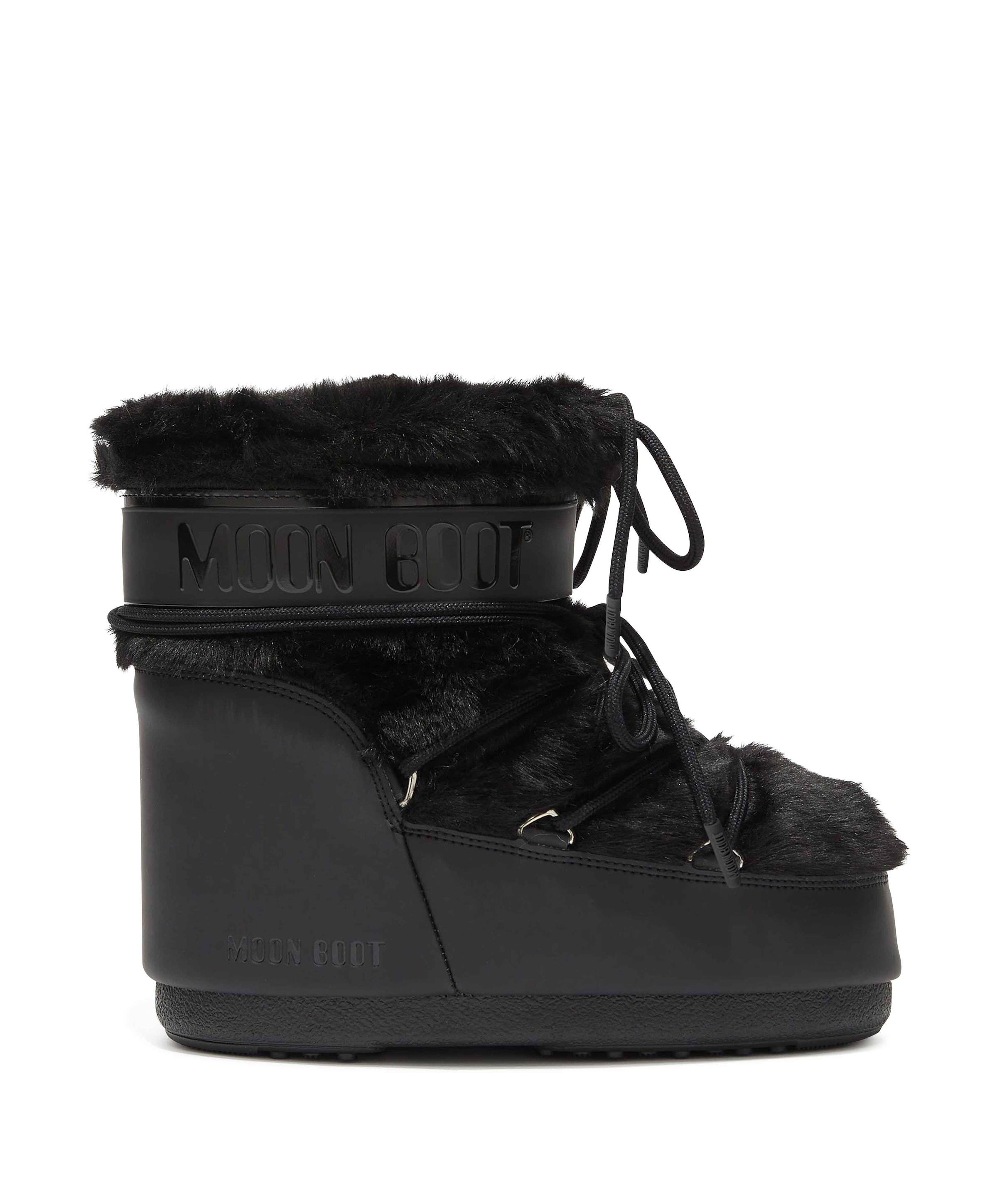 MB ICON LOW FAUX FUR dames boots zwart