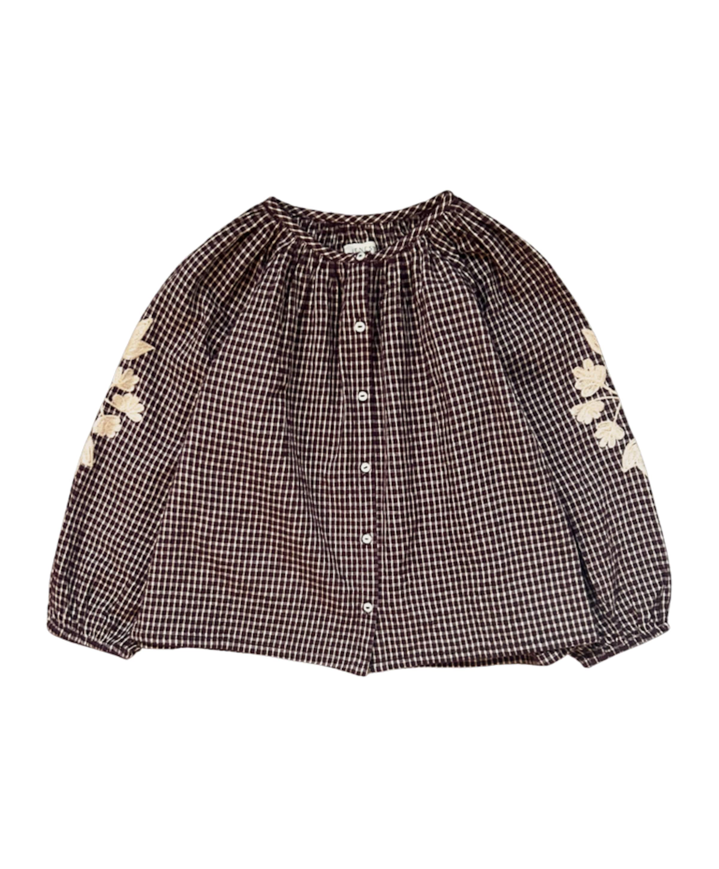 Meisjes blouse lange mouw bordeaux