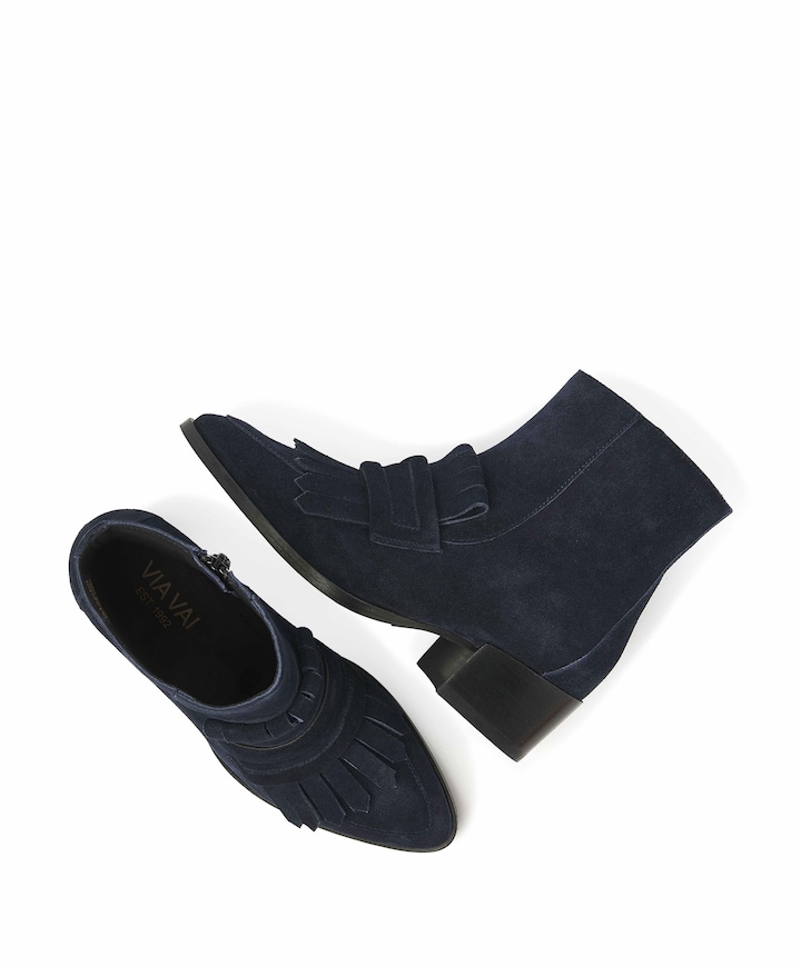 Rose Hannah dames enkellaarzen blauw